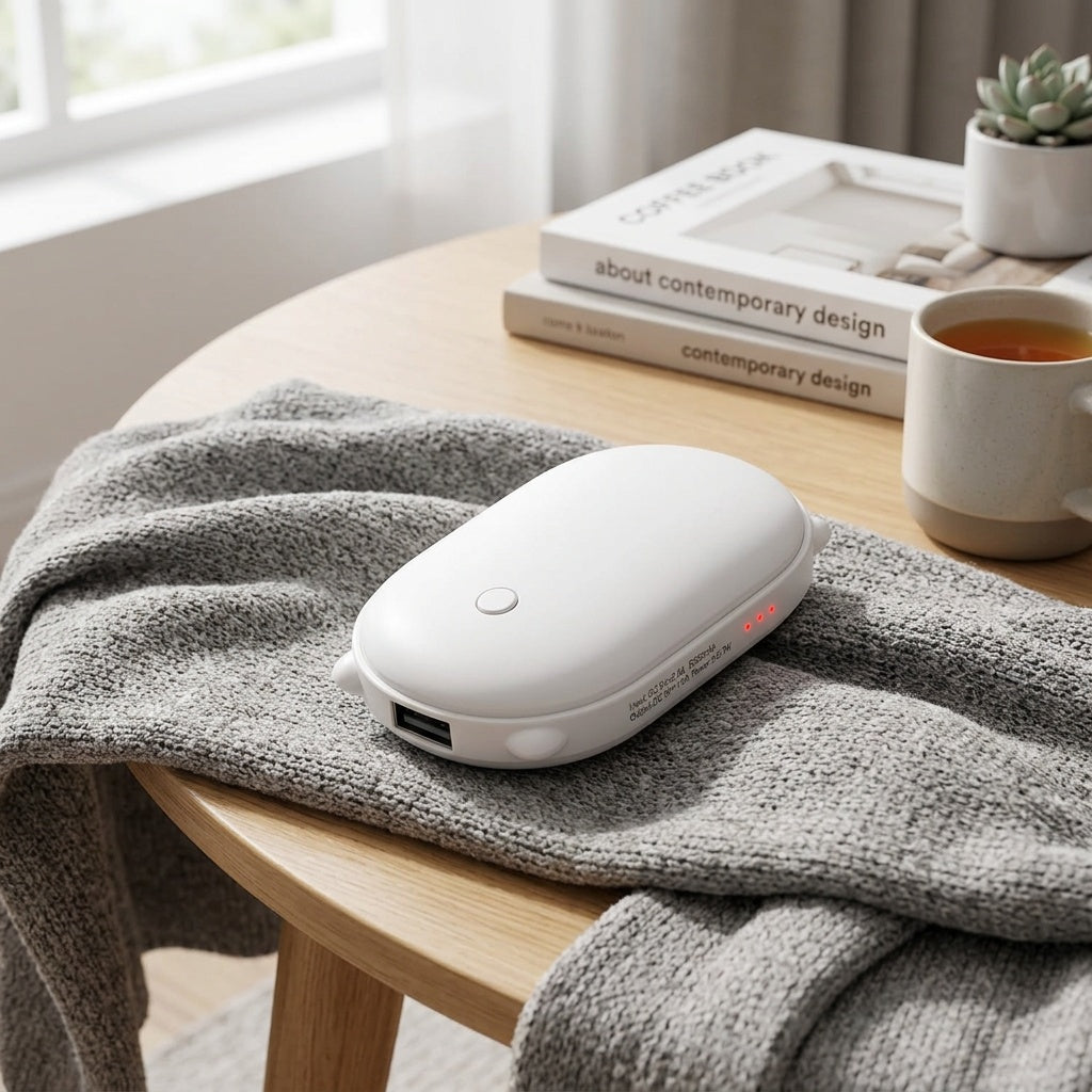Rechargeable Hand Warmer Power Bank Dual Function