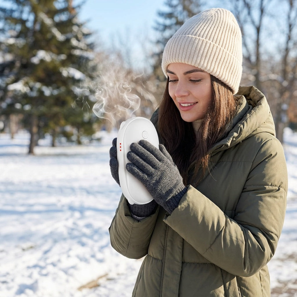 Rechargeable Hand Warmer Power Bank Dual Function