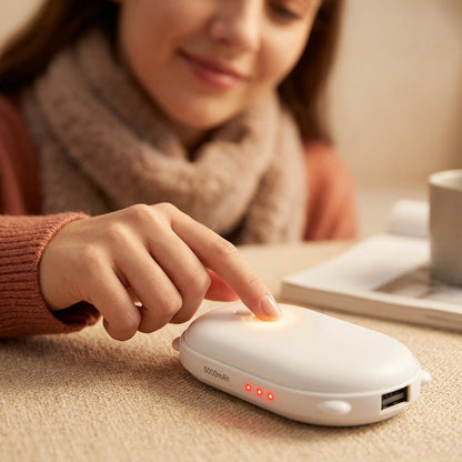 Rechargeable Hand Warmer Power Bank Dual Function